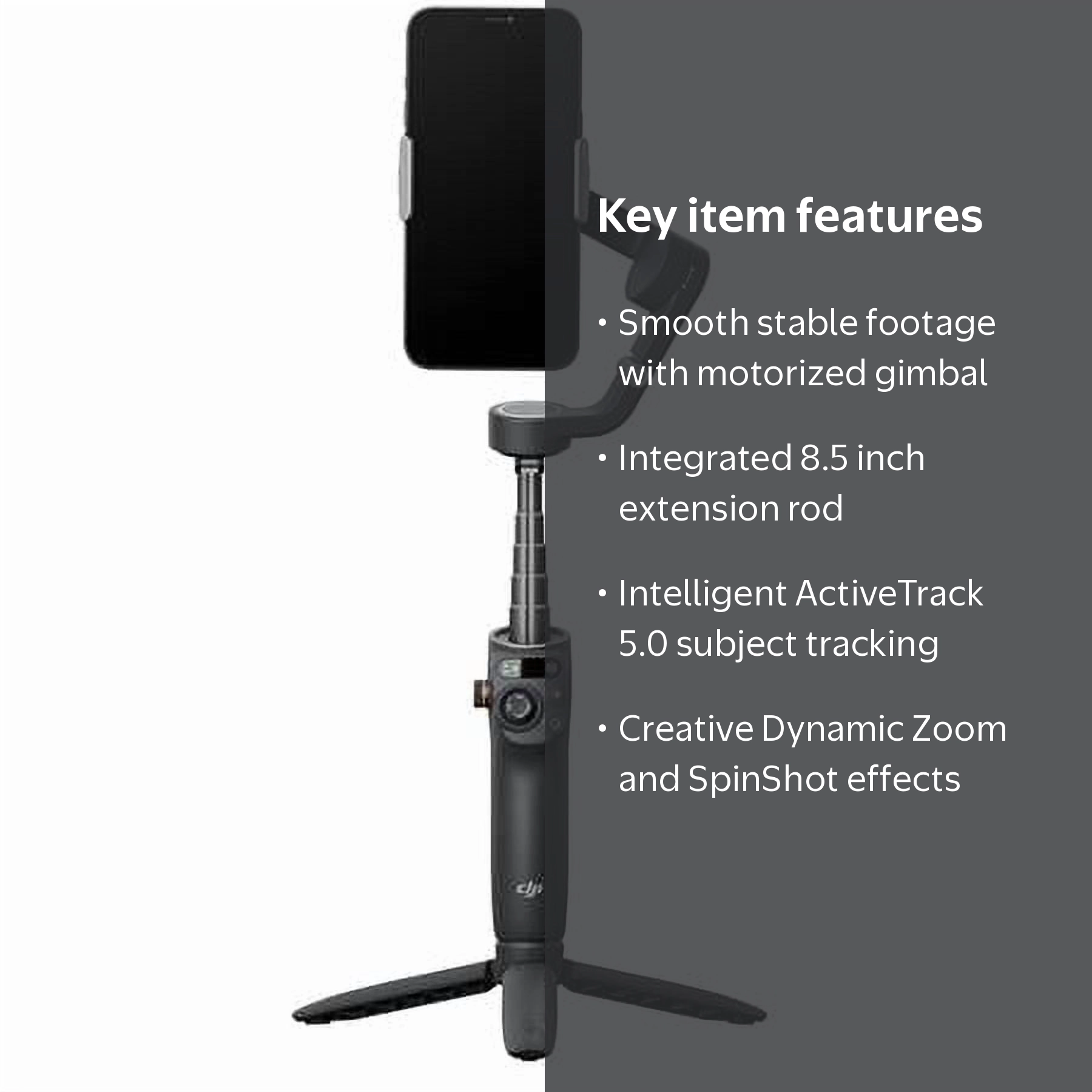 DJI, Osmo Mobile 6, Motorized handheld stabilizer, Gray - Walmart.com