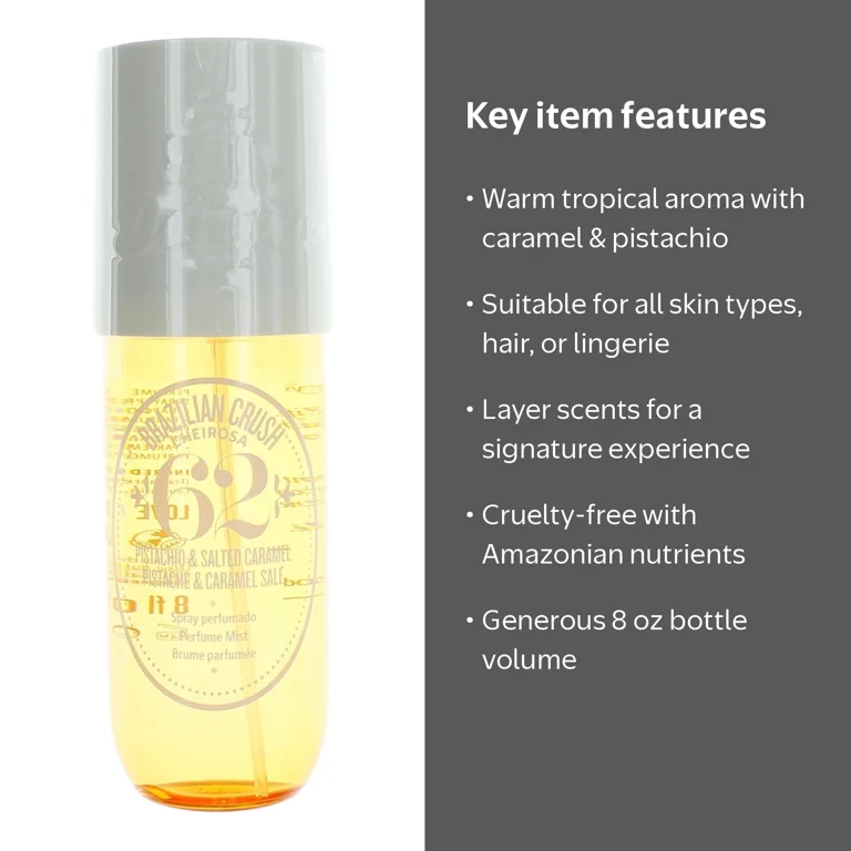 Sol de Janeiro Brazilian Crush Body Mist 8 oz, Tropical Scent
