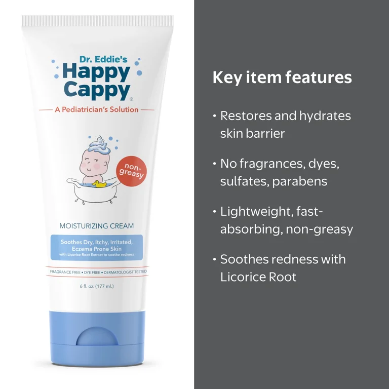 Happy Cappy, Eczema Cream for Babies, 6 oz, All Skin Types