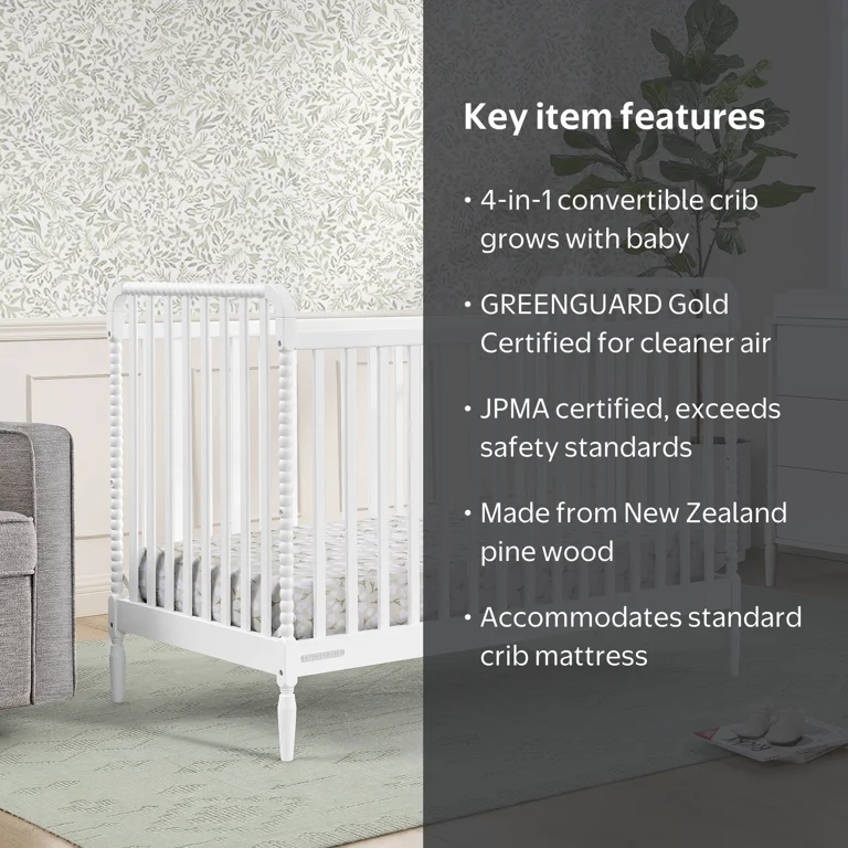 Delta Children Lily 4-in-1 Convertible Crib - Greenguard Gold