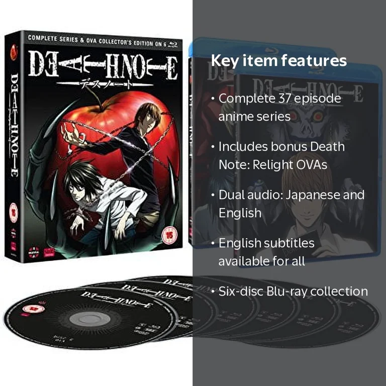 Death Note: Complete Series, OVA Collection, English Blu-ray