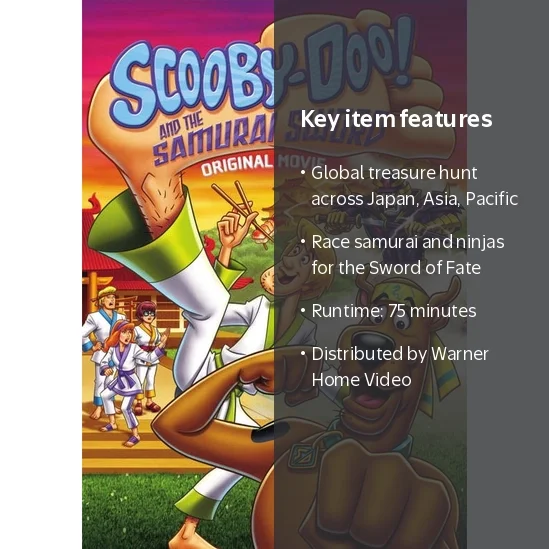SDS Scooby-Doo and the Samurai Sword DVD, Mystery Inc. - Walmart.com