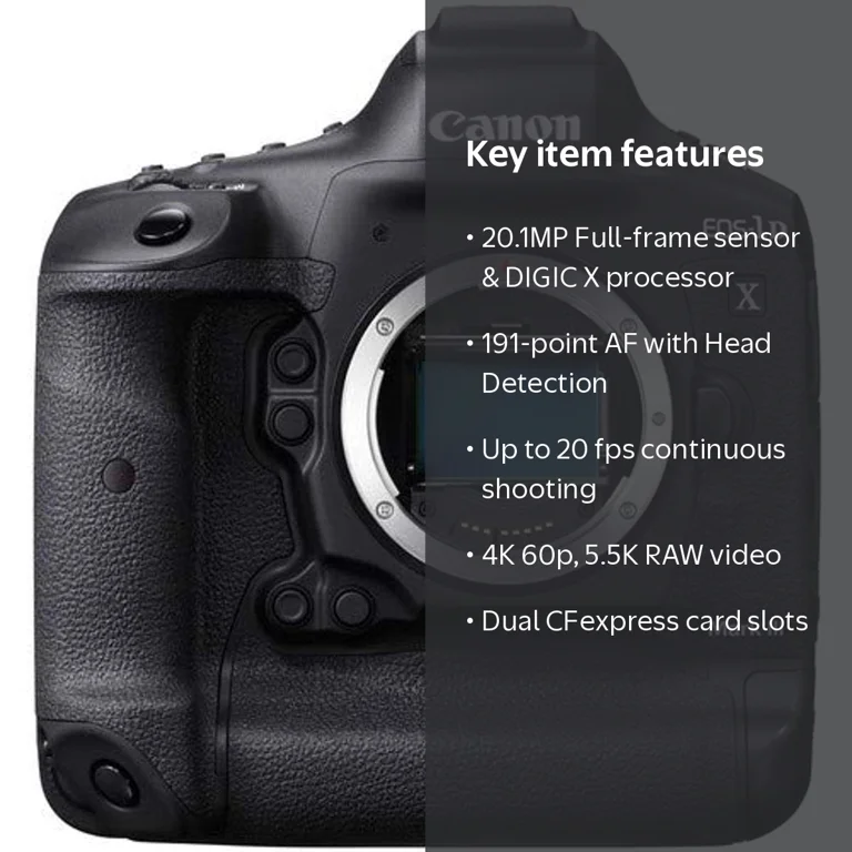 Canon EOS-1D X Mark III 20.1 Megapixel Digital SLR Camera Body