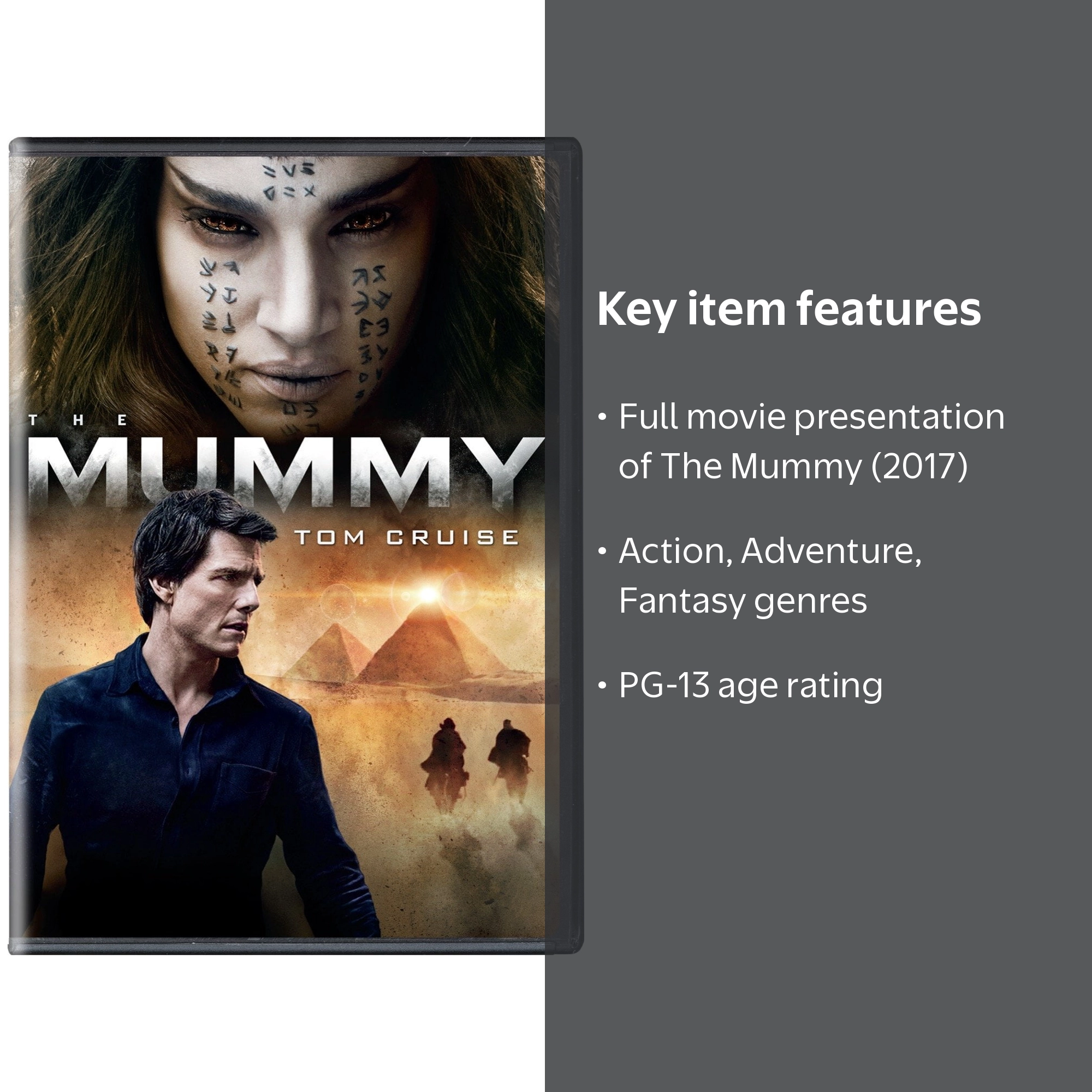 SDS, The Mummy DVD, PG-13 Action Adventure Fantasy, 2017 - Walmart.com