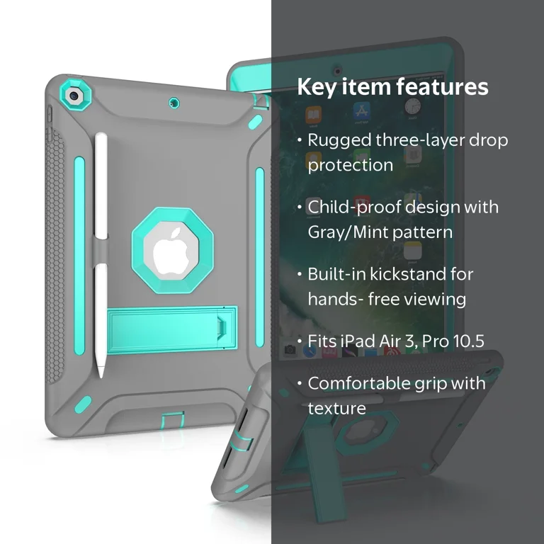 iPad Air 3 Case, iPad Pro 10.5 Case 2019/2017, Dual Layer