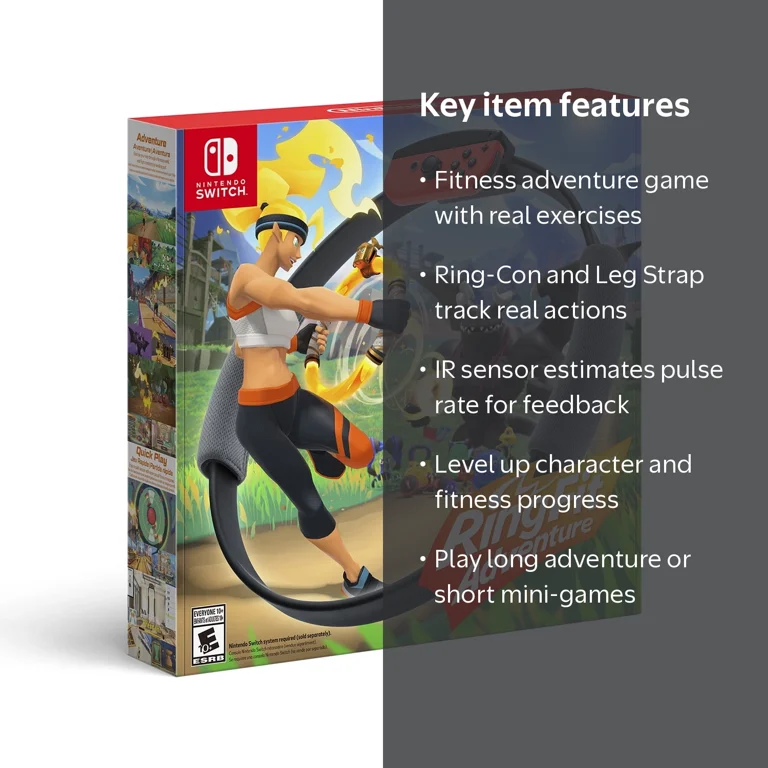 Nintendo Switch Ring Fit Adventure Black -UAE Version - Walmart.com