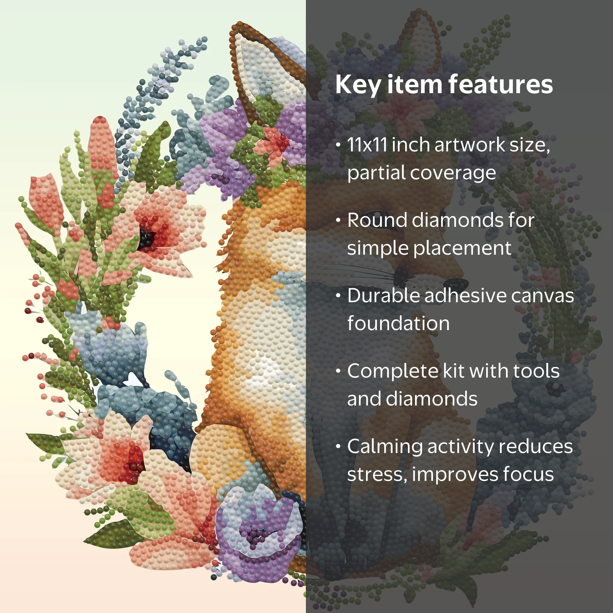DIAMOND DOTZ® Floral Garland Fox Special Edition Diamond Painting