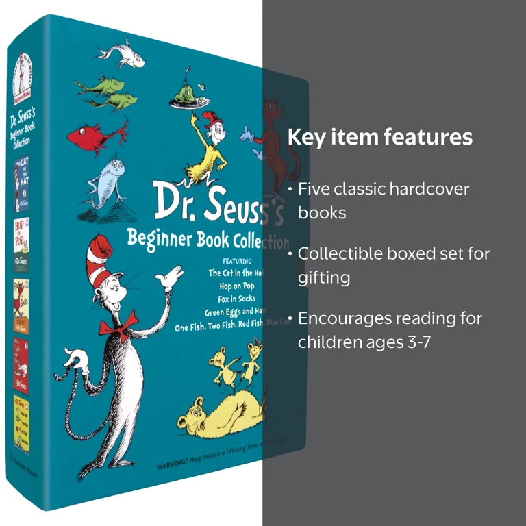 Dr. Seuss, Book Boxed Set, 5 Book Collection - Walmart.com