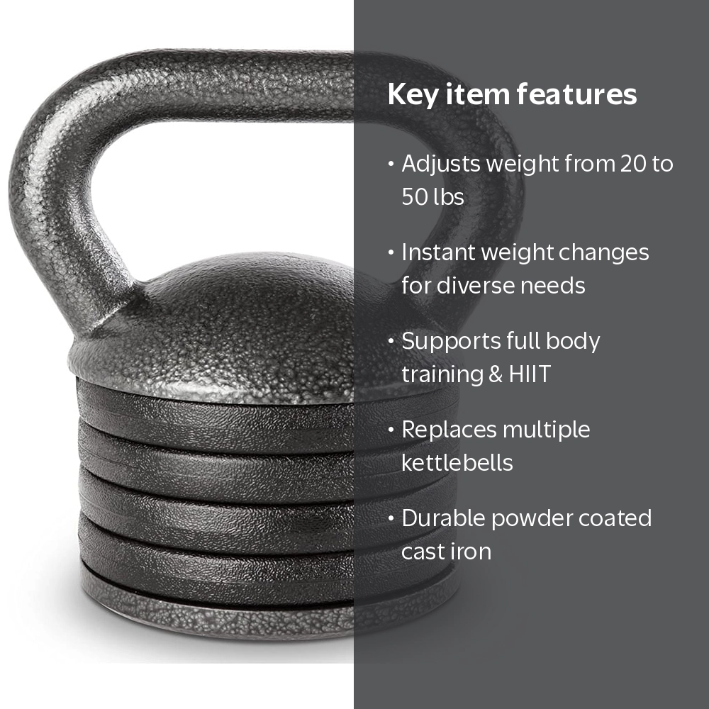 Apex by Marcy Adjustable Cast Iron Kettlebell APKB-5009 - Walmart.com