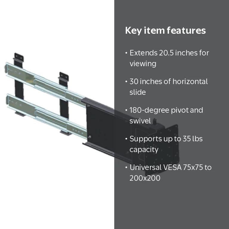 MORryde TV40-011H Horizontal Sliding TV Mount - Walmart.com