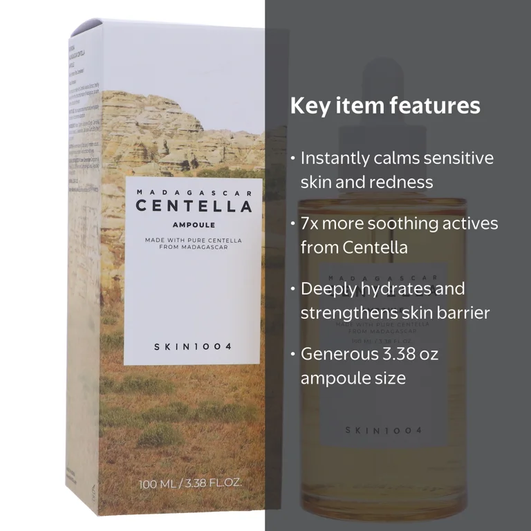 SKIN1004 Madagascar Centella Ampoule 100ml, Hydrating & Soothing