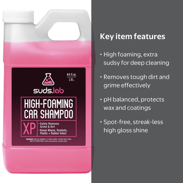 Suds Lab XP High Foaming Exterior Car Wash Shampoo, Effectively