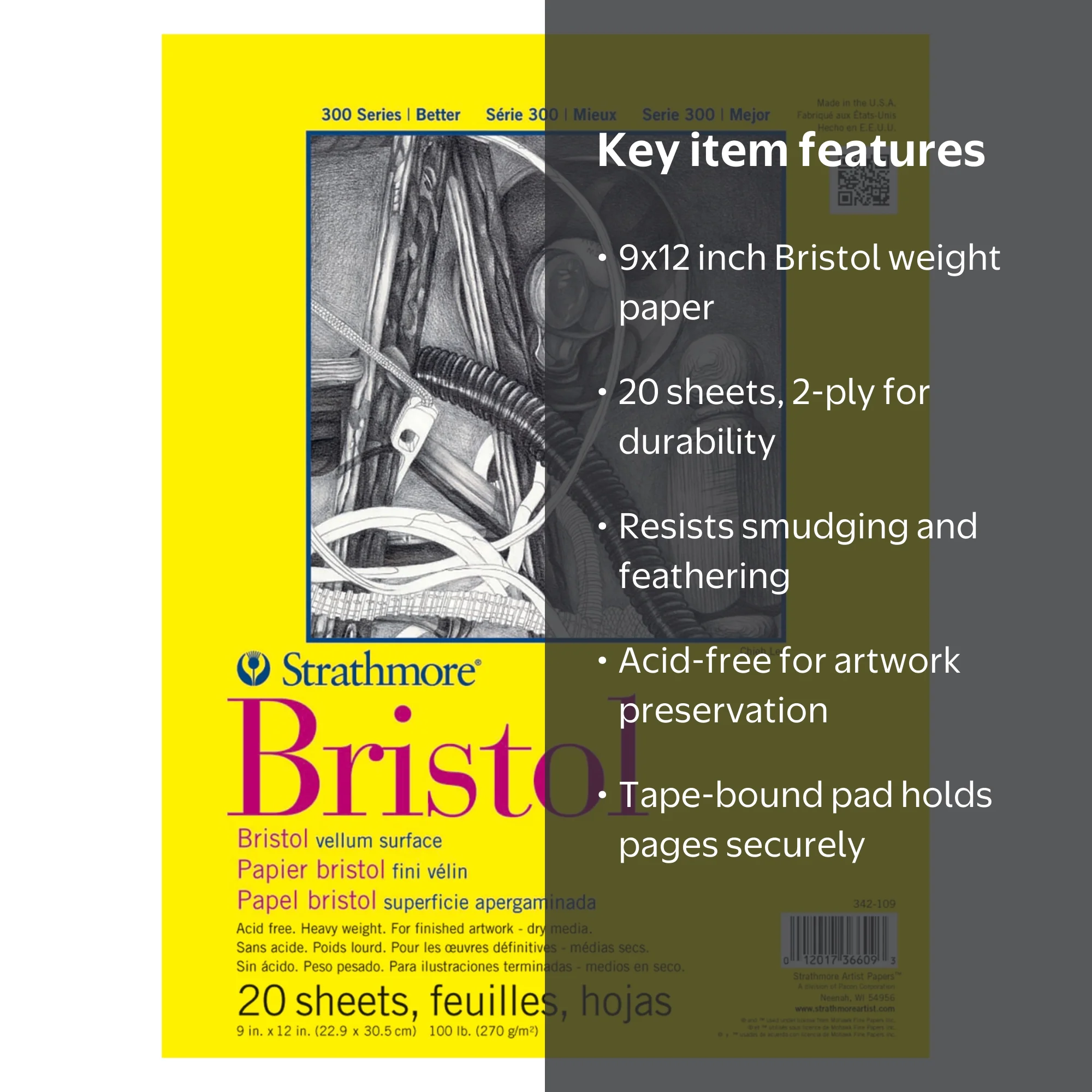 Strathmore, Bristol Paper Pad, 9