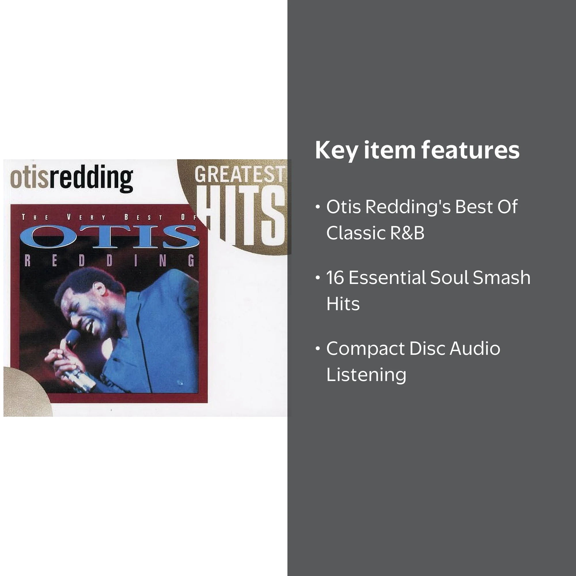 Elektra / WEA, Music CD, Very Best of Otis Redding, Soul Classics