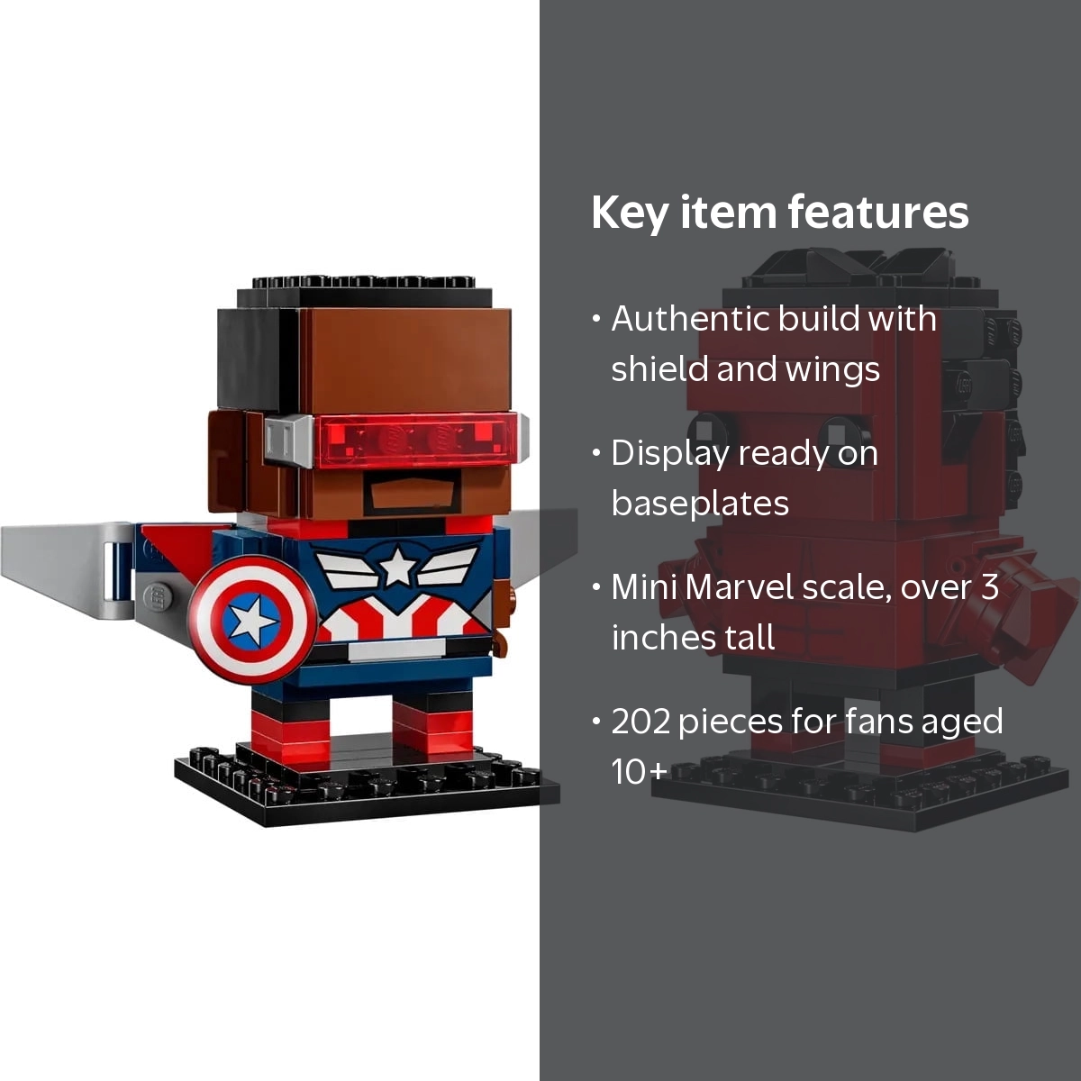 LEGO, Marvel Captain America and Red Hulk Figures, 40668, 202