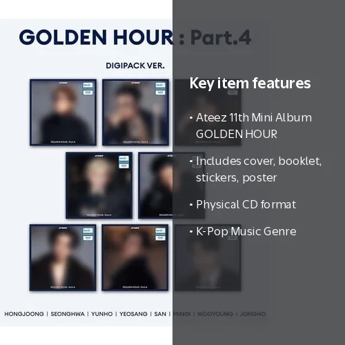 Ateez - GOLDEN HOUR : Part.4 (Digipack) (Walmart Exclusive