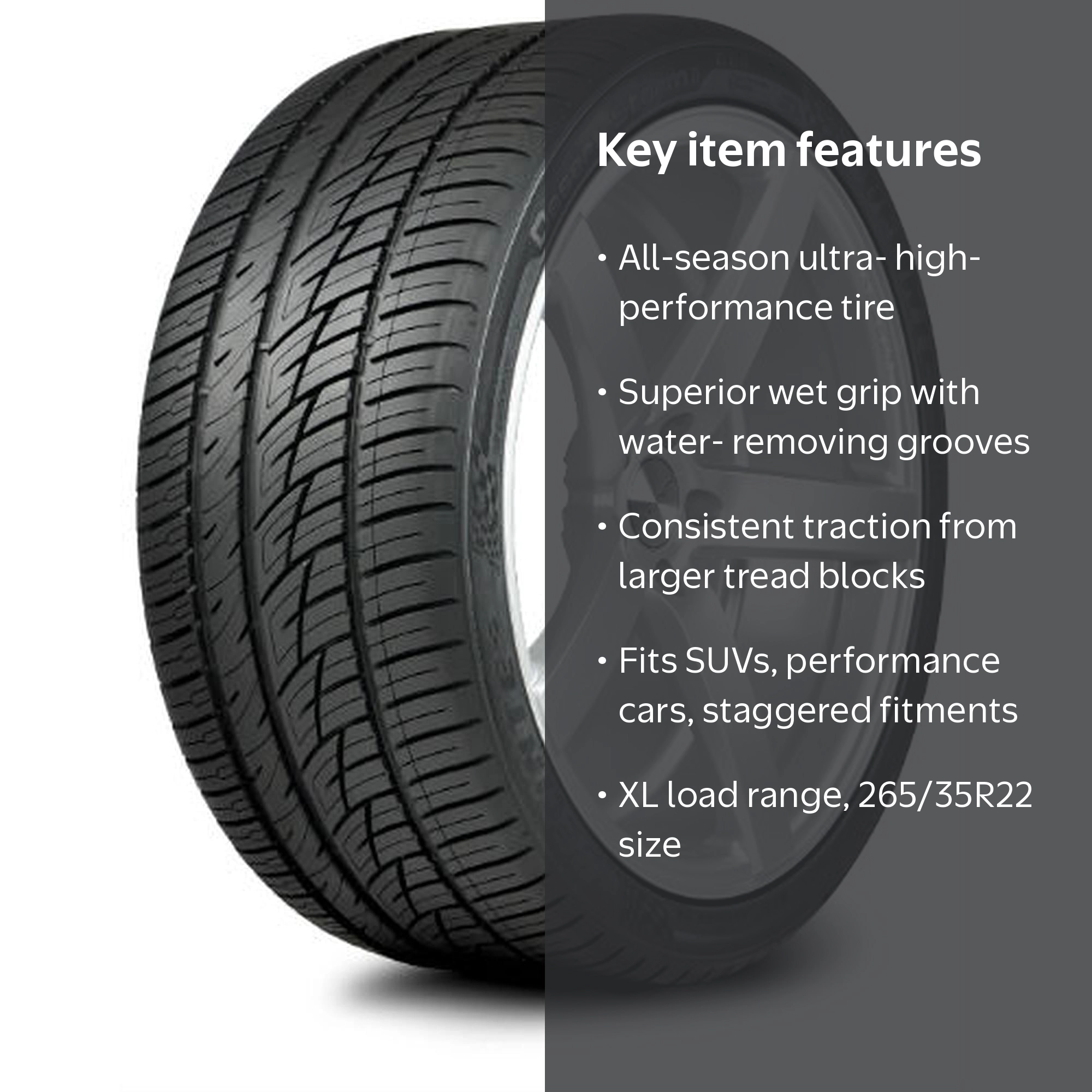 Delinte DS8 High Performance Tire 265/35R22 106W XL A/S for 2021