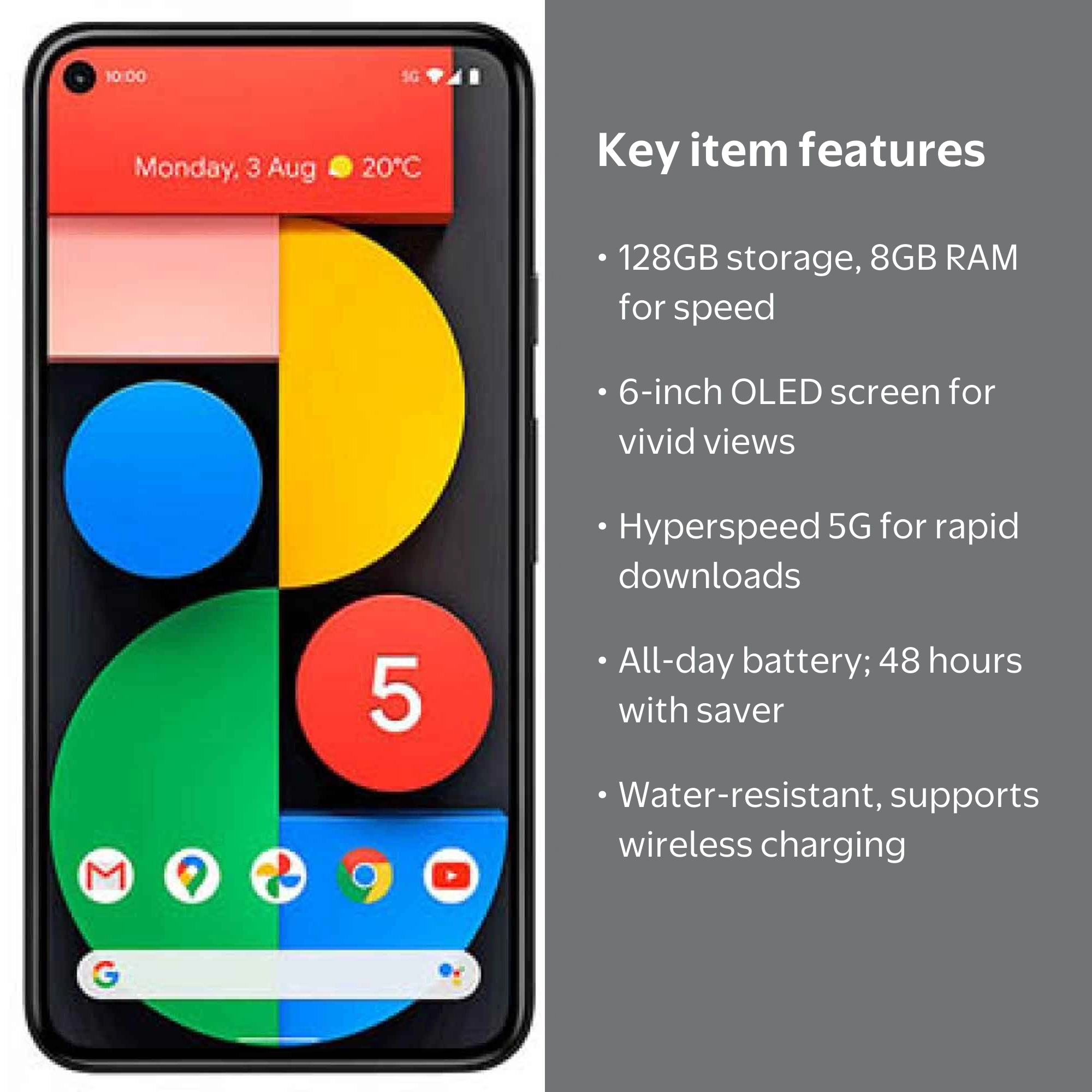Google Pixel 5 5G 本体 Google Pixel 5 5G 128GB | Brand New Unlocked Android Smartphone