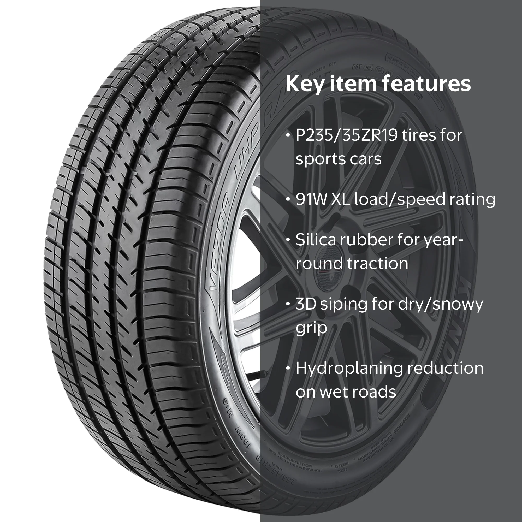 Kenda Vezda UHP A/S (KR400) UHP All Season P235/35ZR19 91W XL