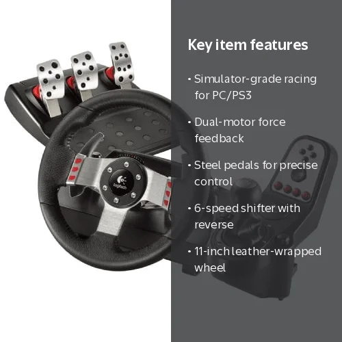Logitech G27 ハンコン＋オマケ PS3 PS4 Open Box G27 Racing Wheel, A simulator-grade racing experience to
