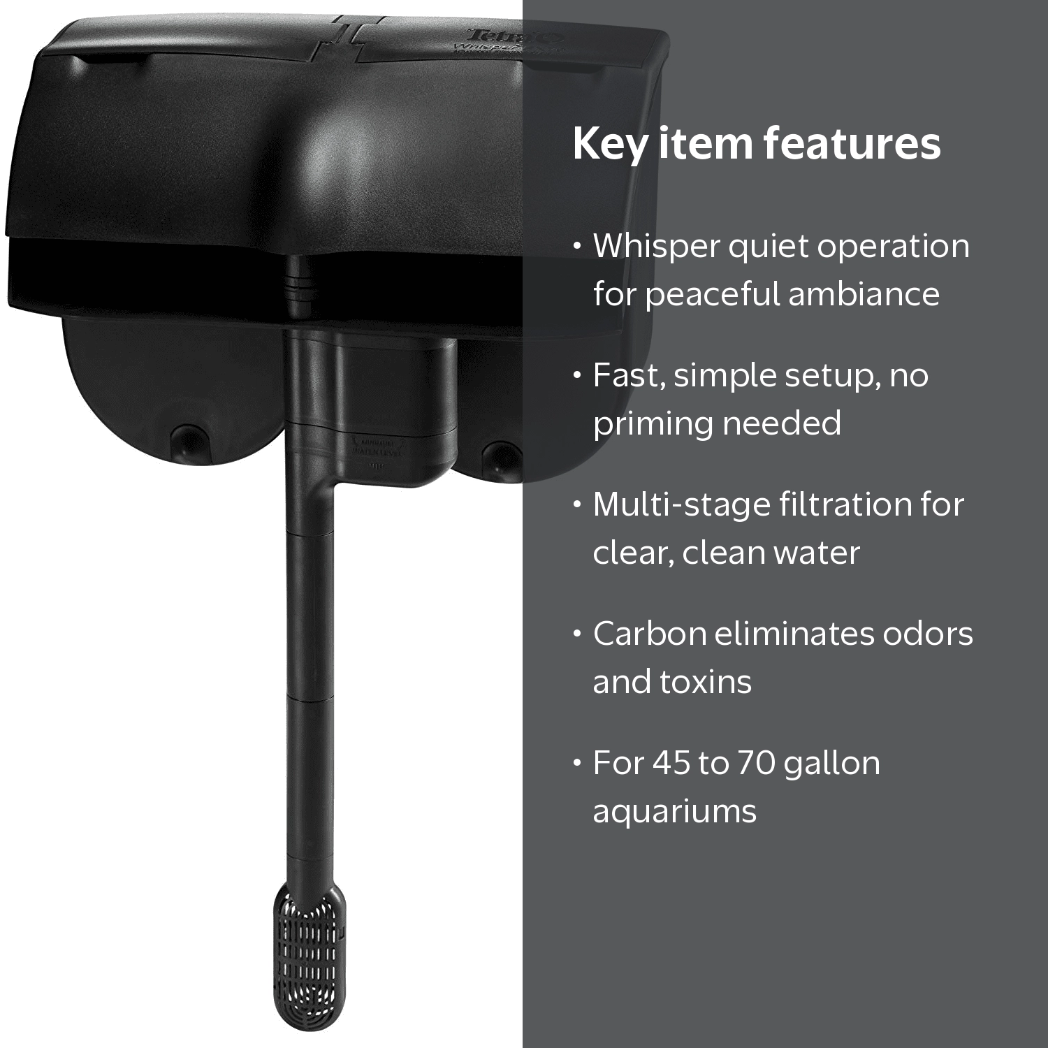 Tetra Whisper EX 70 Filter, 45 to 70 Gallon Aquariums - Walmart.com