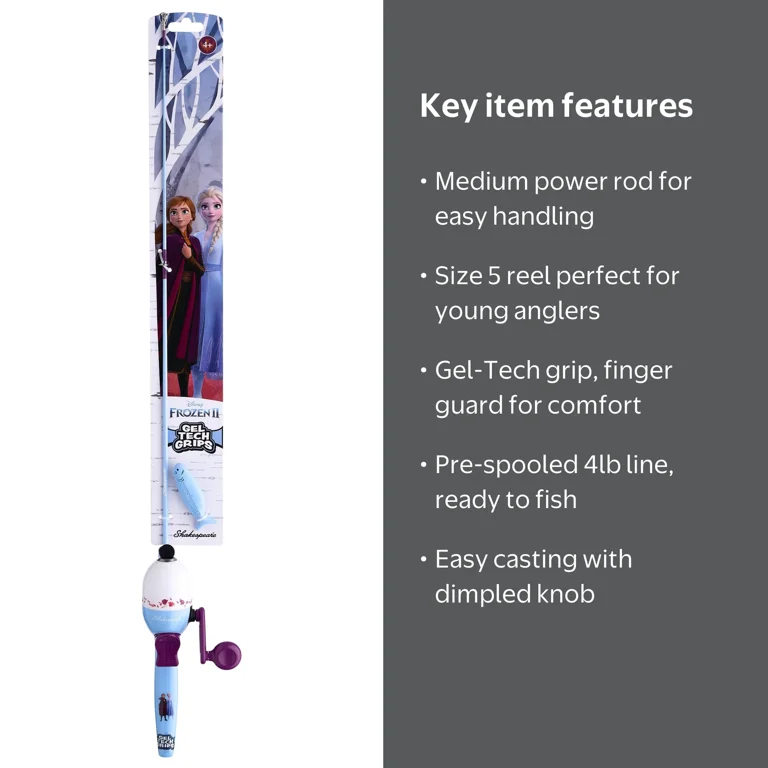 disey fishing rod combo Disney Kids Combos Dakota Angler your little ones will enjoy a firm grip without worrying about discomforts Shakespeare Disney Cars Fishing Combo