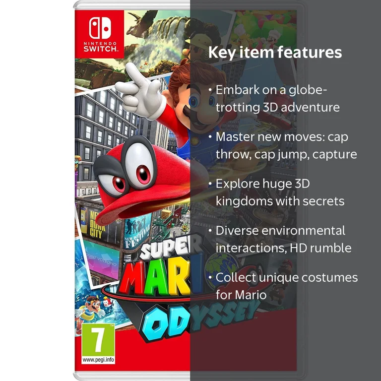Super Mario Odyssey: New Multiplayer Video Game (Nintendo Switch