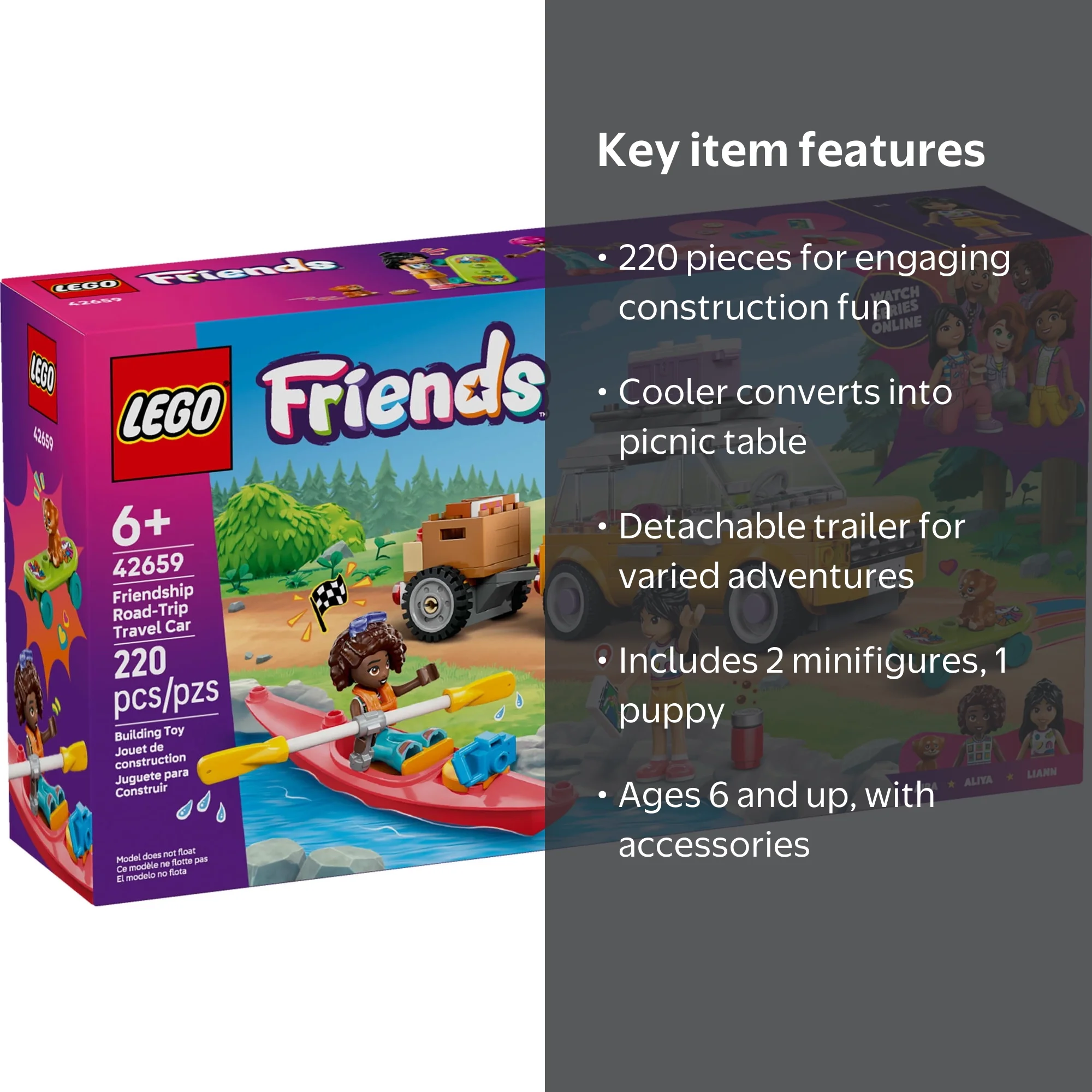LEGO, Building Toy, 42659, Friendship Road-Trip Travel Car