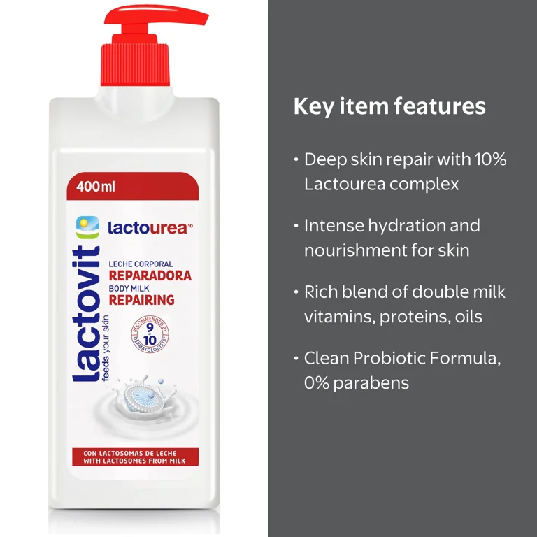 Lactovit, Lactourea Repairing Body Milk, 13.5 fl oz, Moisturizing