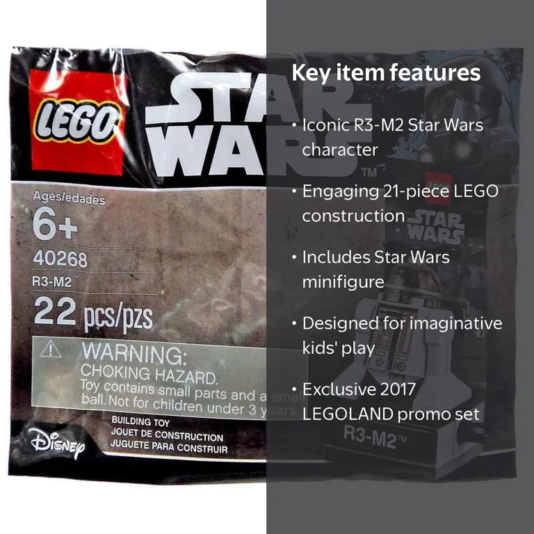 LEGO Star Wars R3-M2 Set, Rogue One, 22 Piece Building Playset