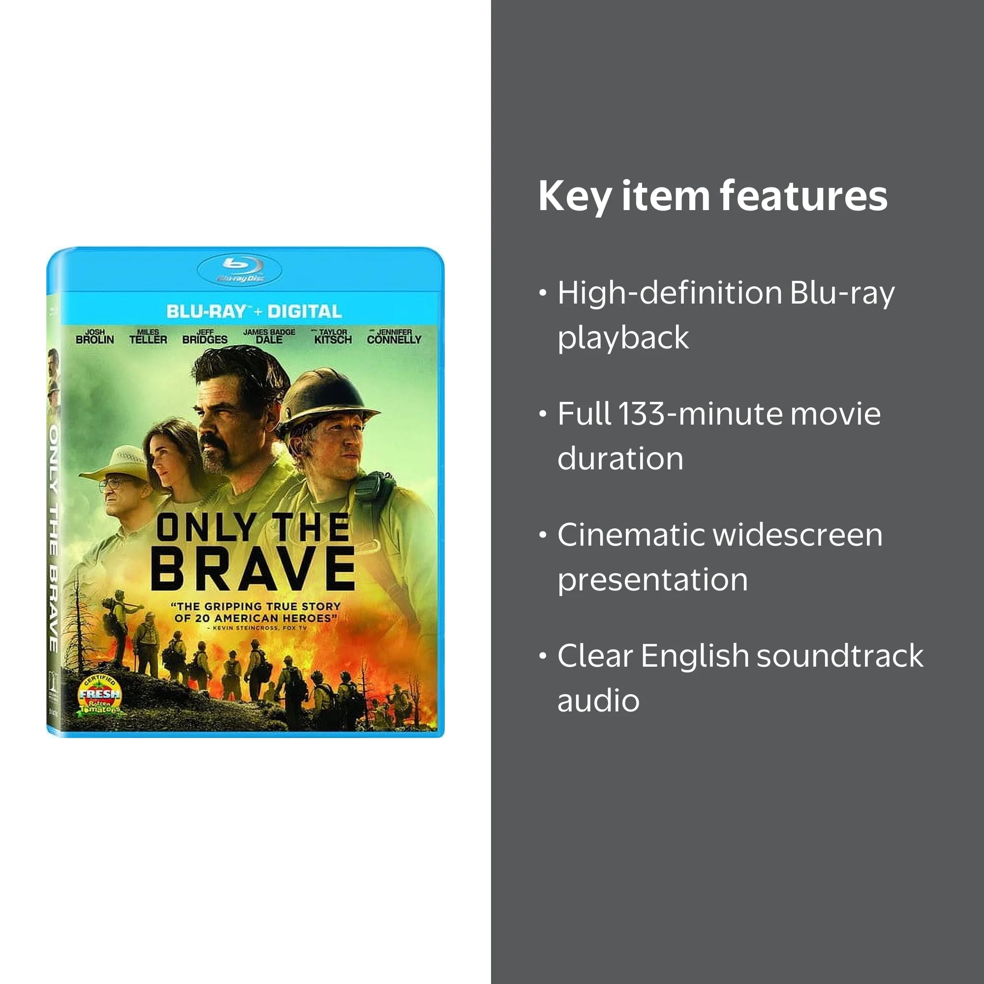 Sony Pictures Movie: Only the Brave (2017) Drama Blu-ray - Walmart.com