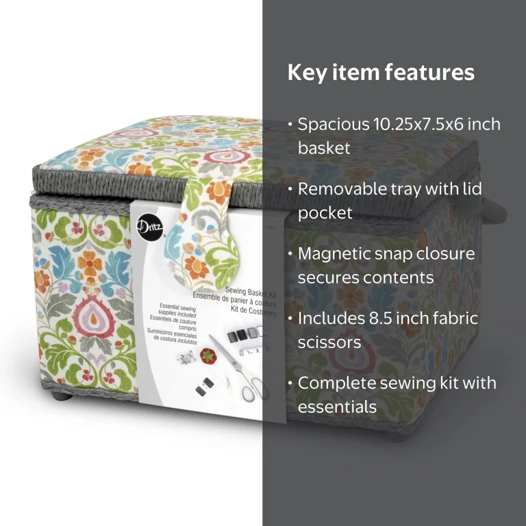 ©handmadeaccessory IKISE 3点セット Dritz Essential Sewing Basket Kit, Medium - Walmart.com
