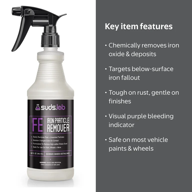 Suds Lab FE Iron Remover Fallout Rust Remover Spray for Car Suds Lab FE Iron Remover Fallout Rust Remover Spray for Car