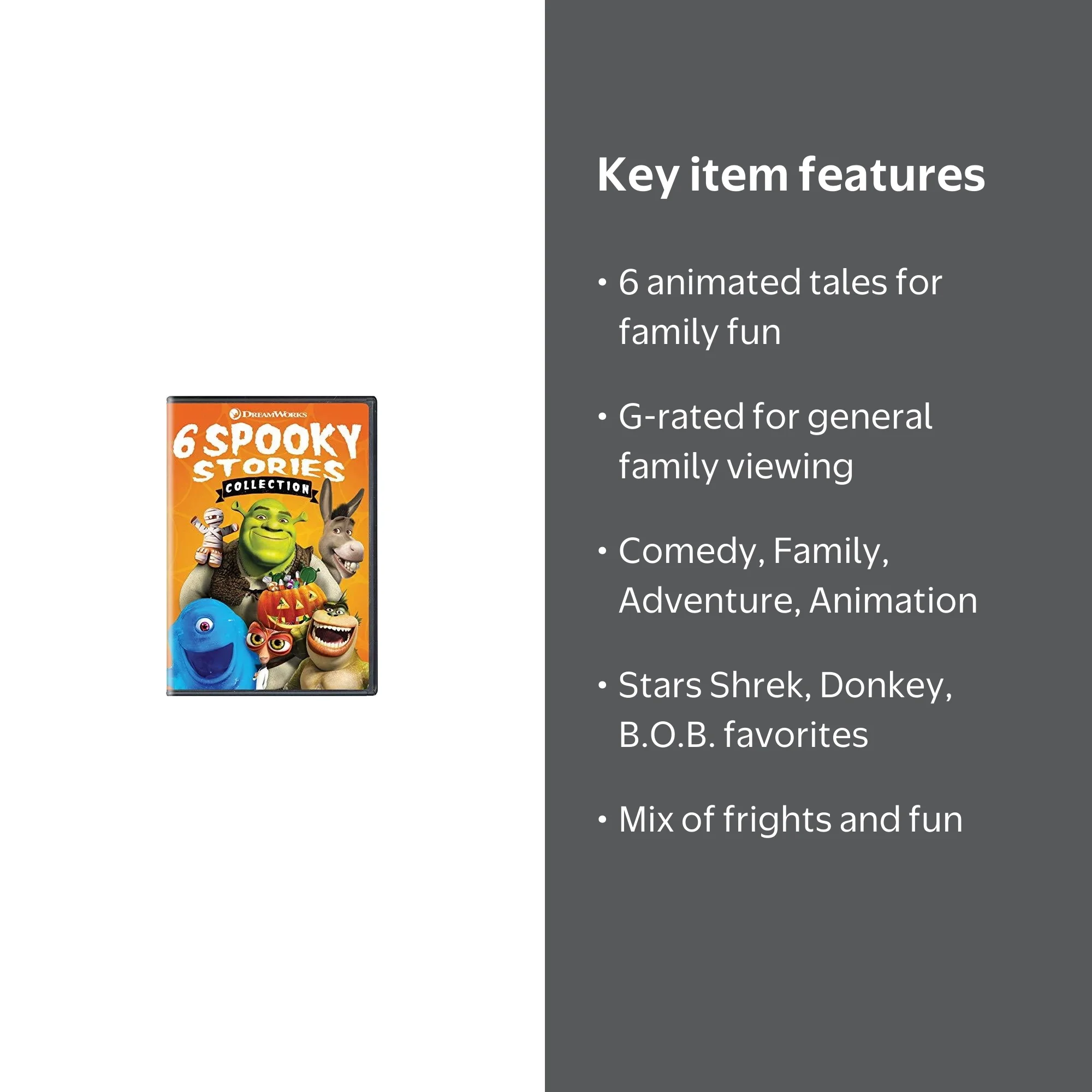 SDS, DVD Collection, DreamWorks 6 Spooky Stories, Rated G