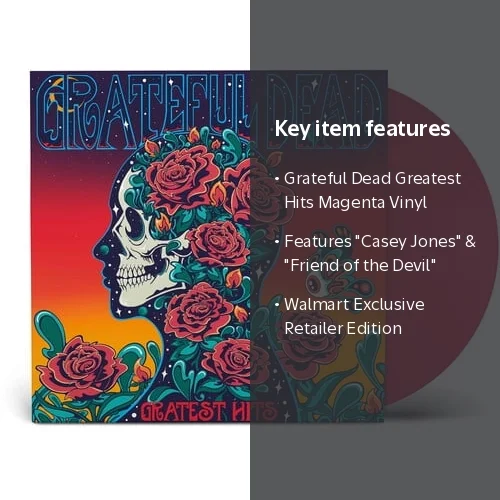 Grateful Dead, Gratest Hits, Walmart Exclusive Magenta Vinyl LP