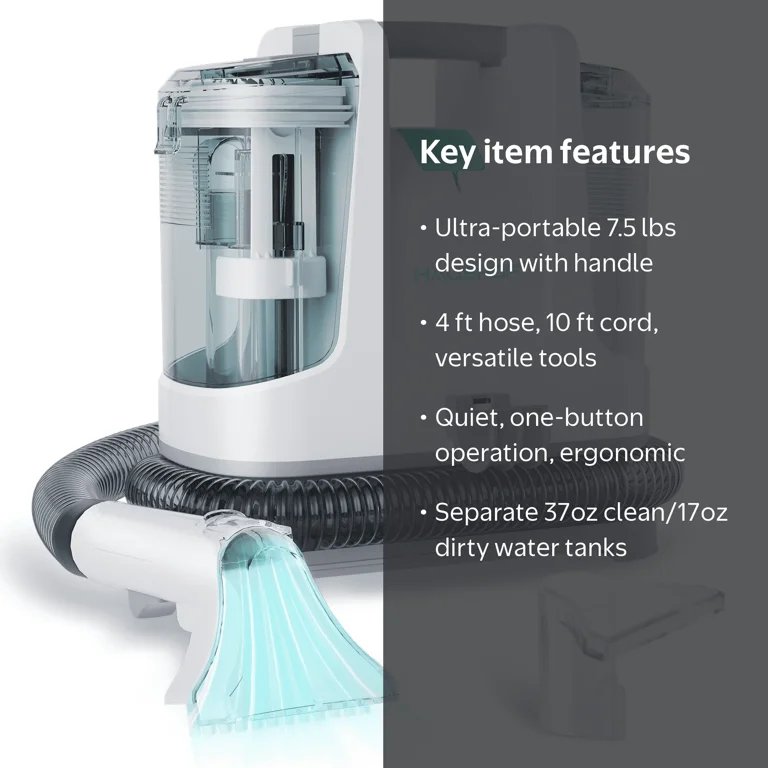 HAUSHOF, Carpet Spot Cleaner, Powerful Suction, Portable 7.5 lbs