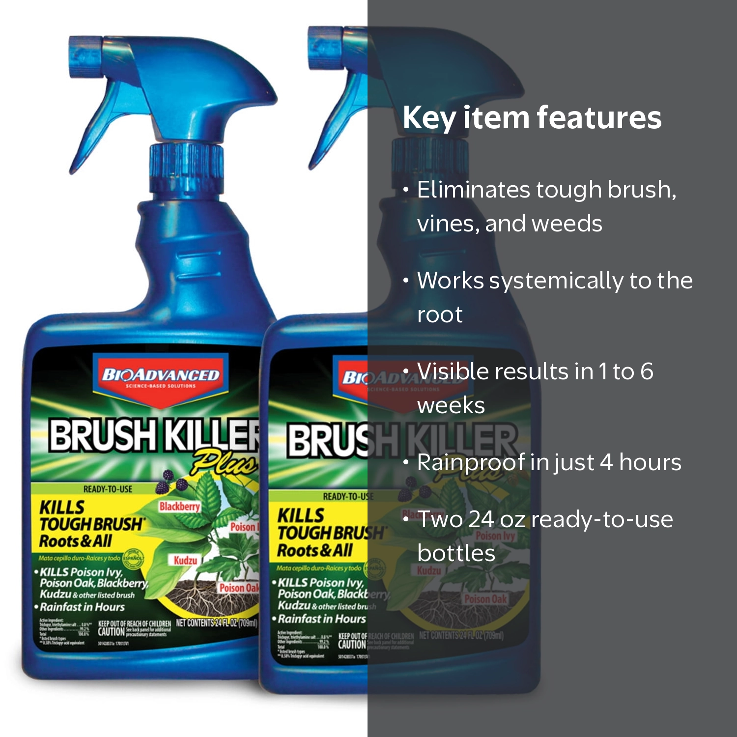 BioAdvanced Brush Killer Plus, Ready-to-Use, 24 oz (2-Pack