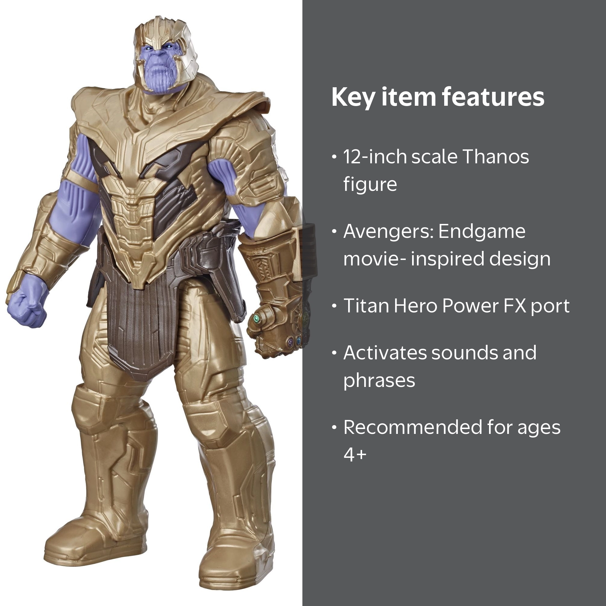 Marvel Avengers: Endgame Titan Hero Thanos, 12 inch - Walmart.com