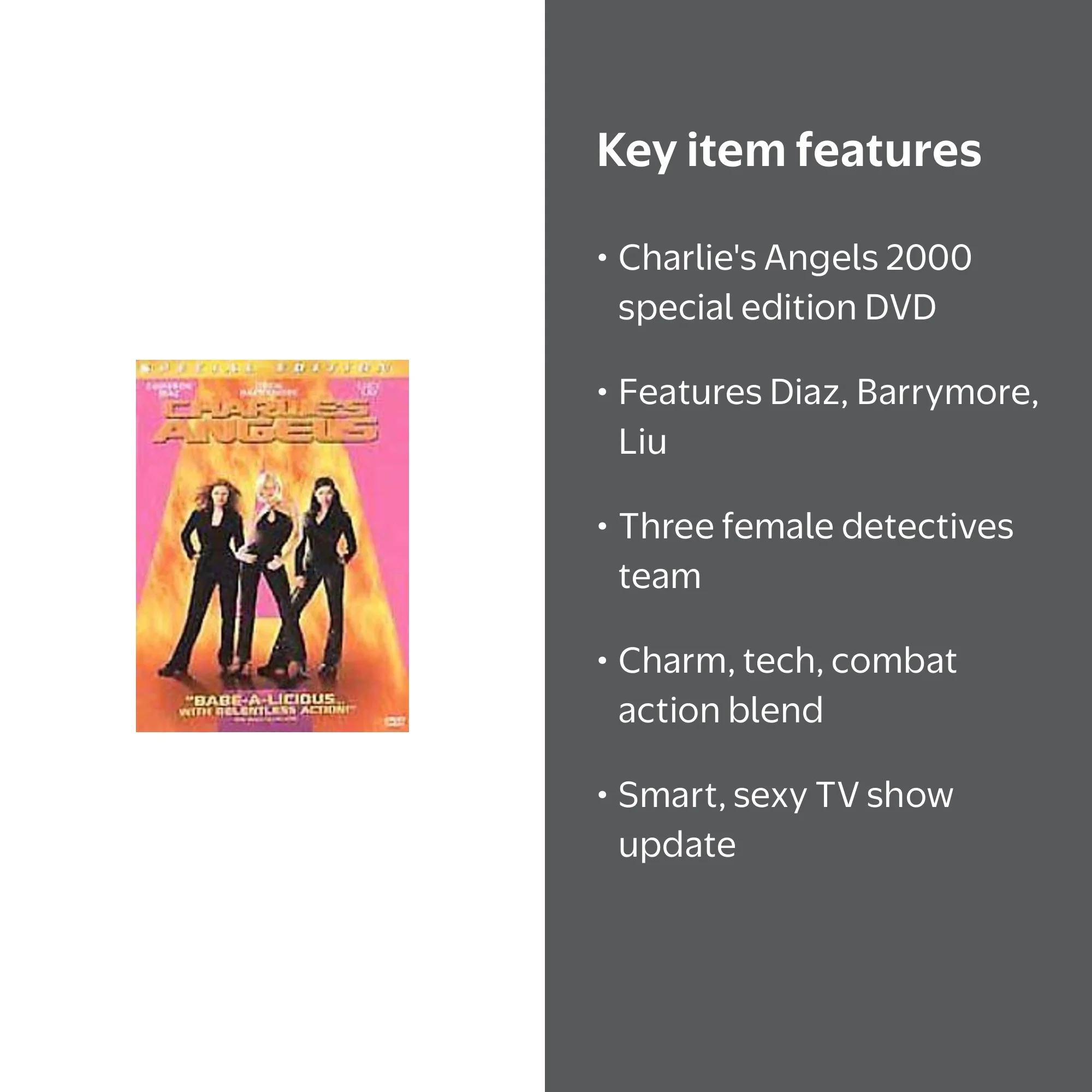 Charlie's Angels (2000) Special Edition, DVD Movie - Walmart.com