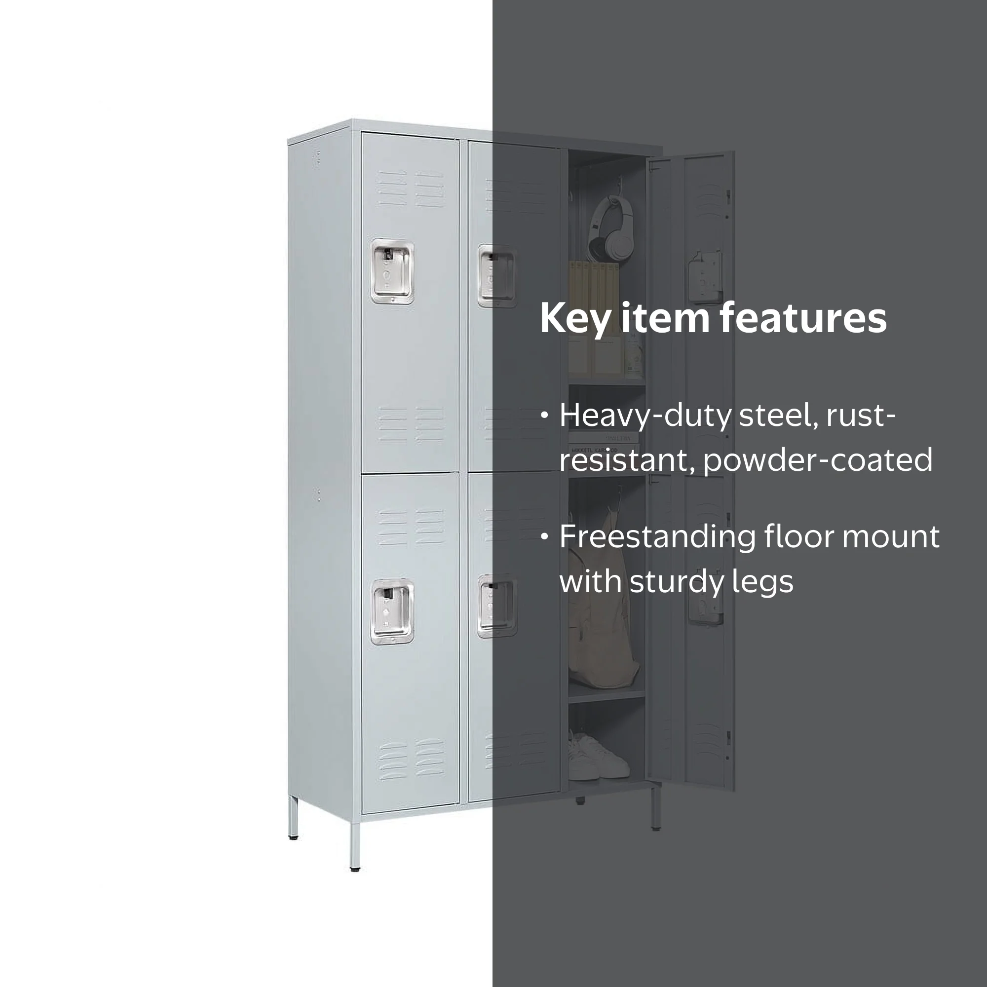 STANI Metal Locker 6 Doors Employees Locker Storage Cabinet Locker