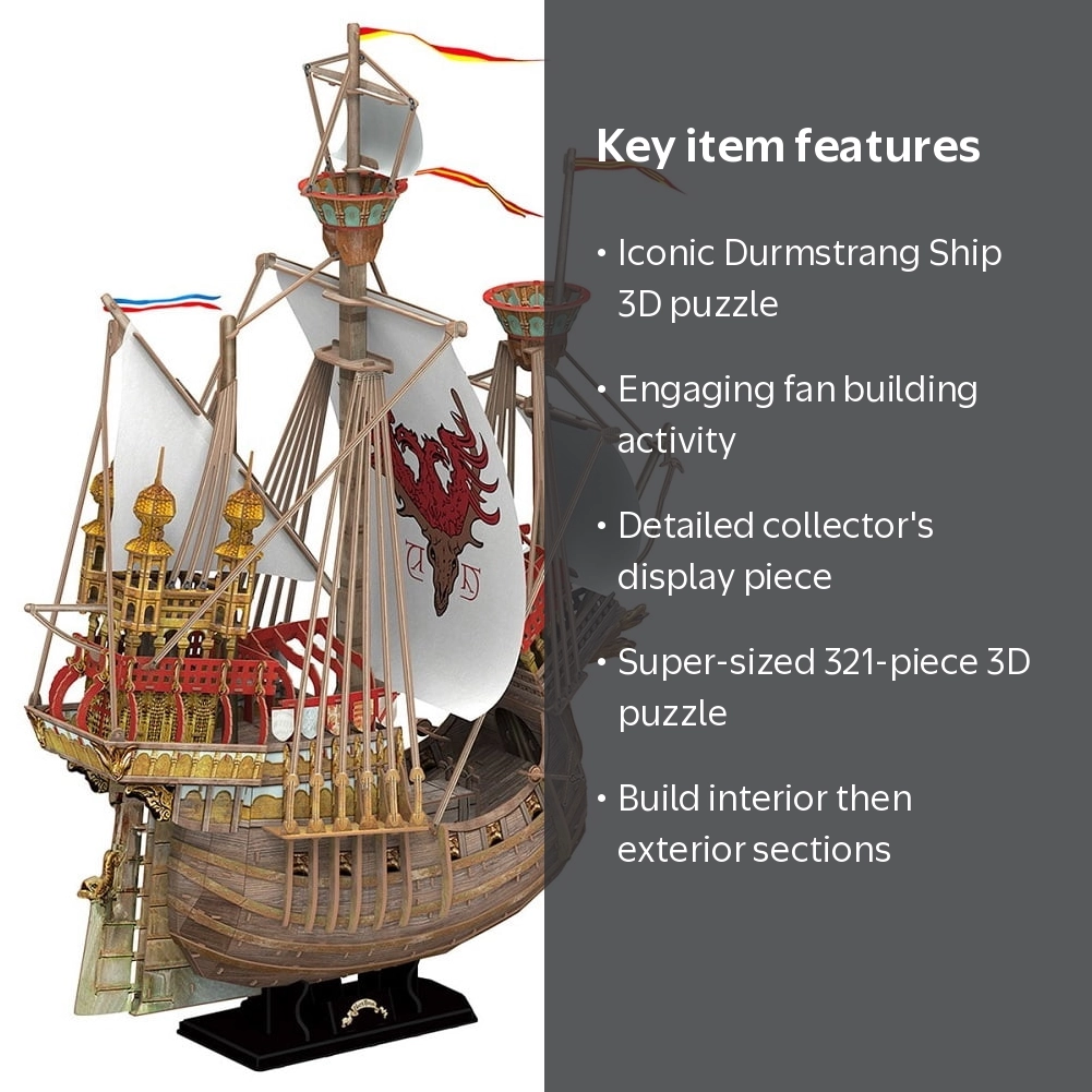 4D Cityscape Harry Potter Wizarding World Durmstrang Ship 3D