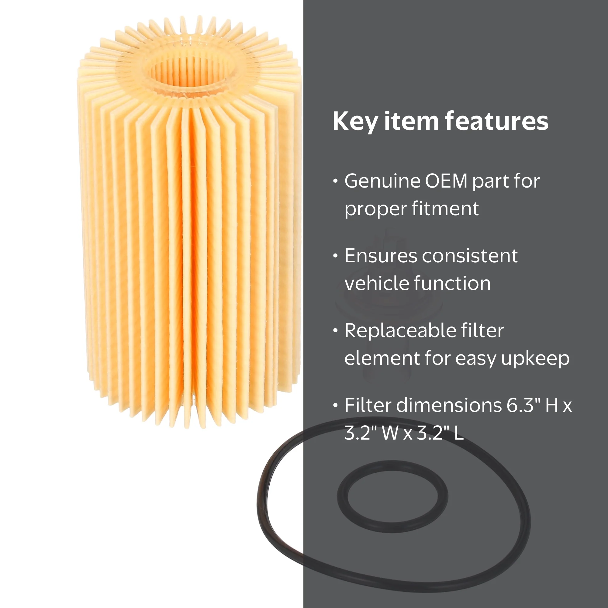 Toyota Engine Oil Filter Genuine OEM 04152-YZZA4 6.3 inch height