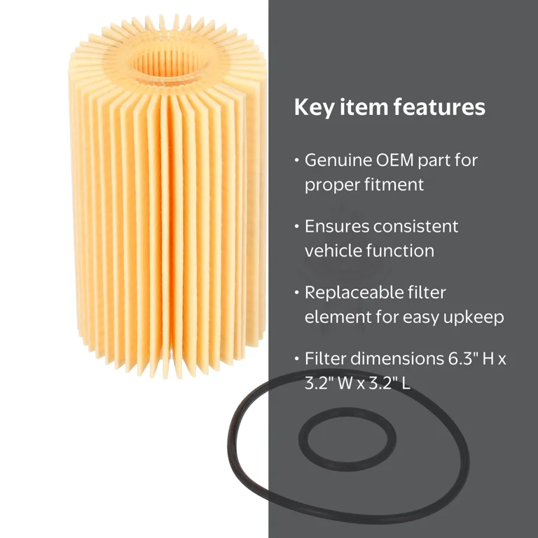 Toyota Engine Oil Filter Genuine OEM 04152-YZZA4 6.3 inch height