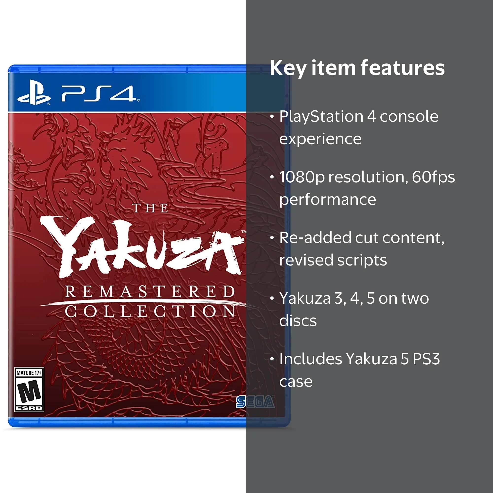 Yakuza Remastered Collection, Spike Chunsoft, PlayStation 4