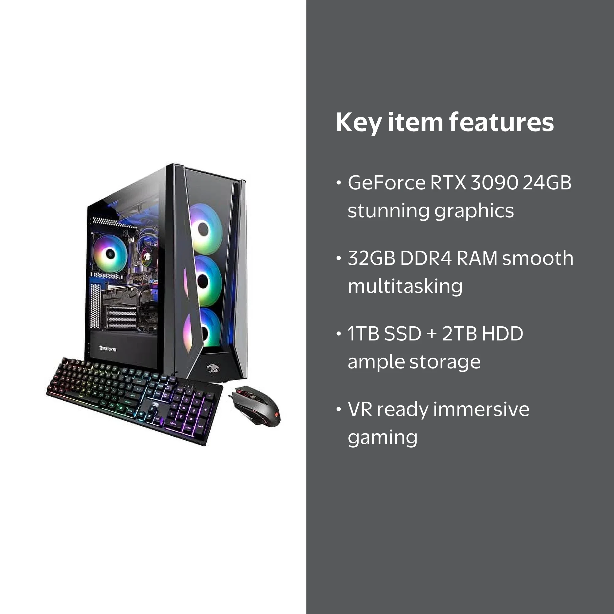iBUYPOWER Pro Gaming PC Computer Desktop TraceMR 224i (Intel Core
