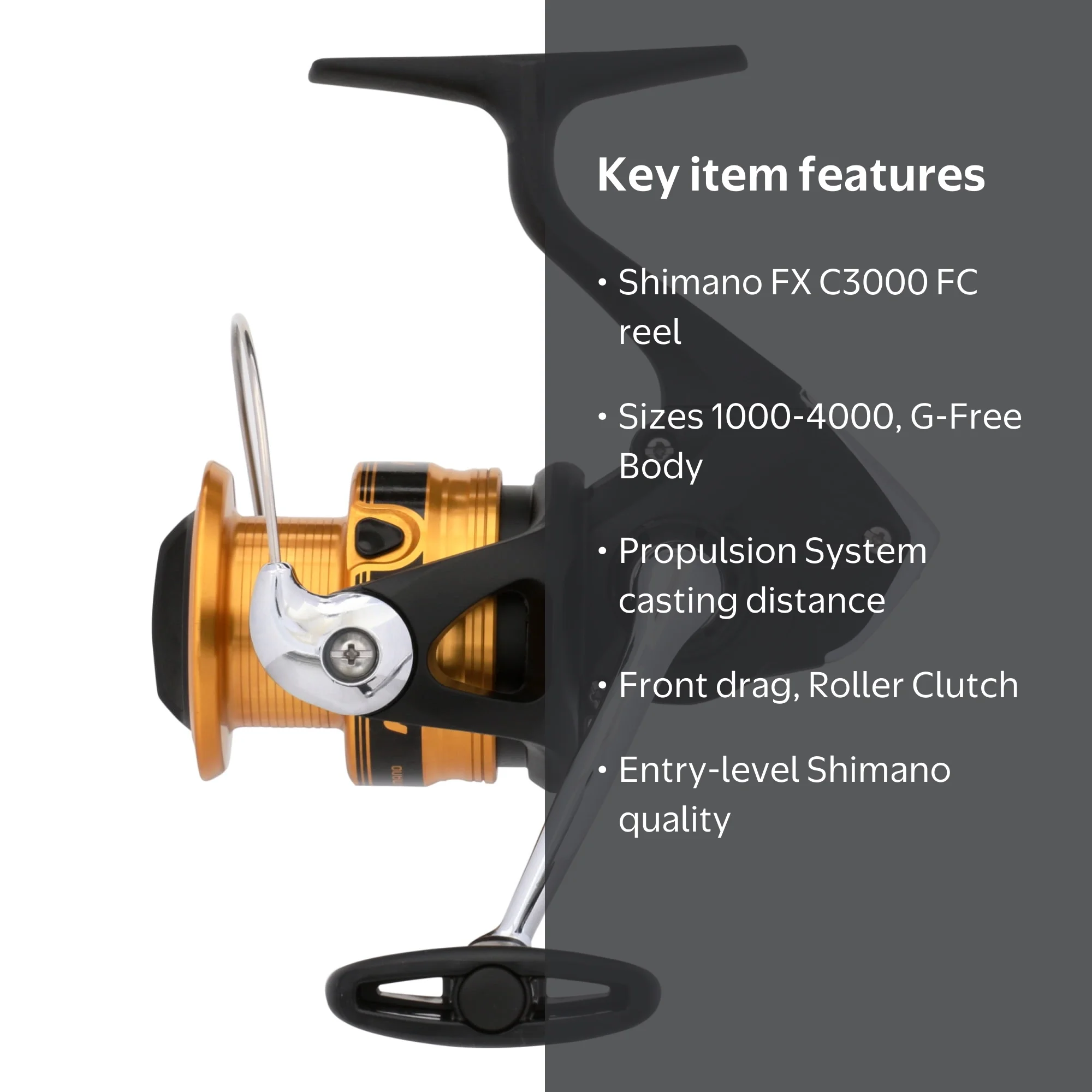 Shimano FXC3000FC Entry-Level Fishing Spinning Reel with