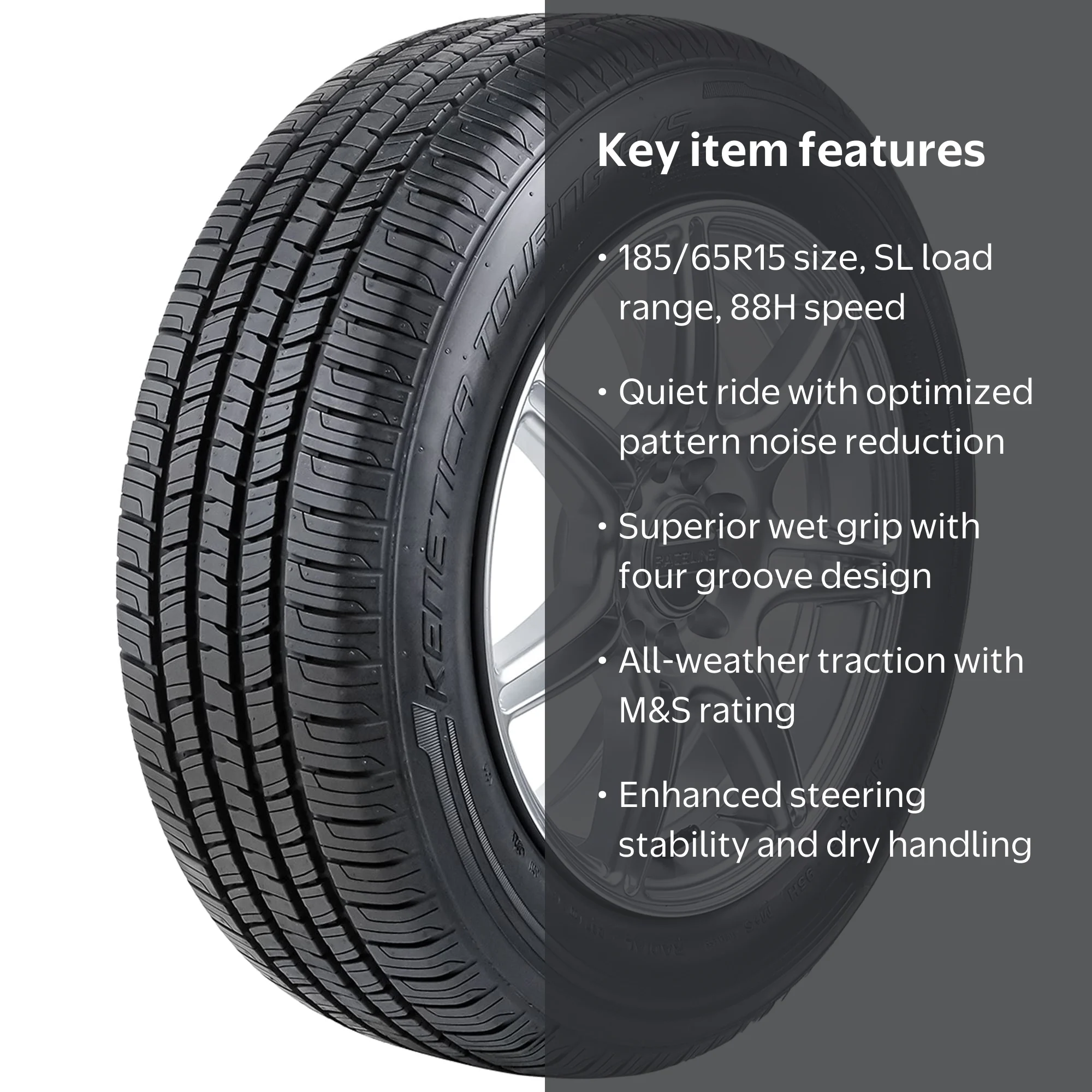 Kenda Kenetica Touring A/S (KR217) All Season 185/65R15 88H