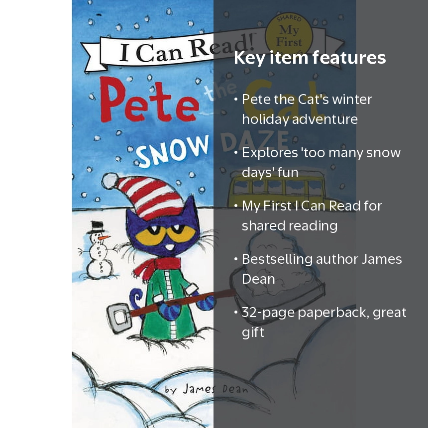 My First I Can Read Pete the Cat Snow Daze, Book 271, Winter Kids