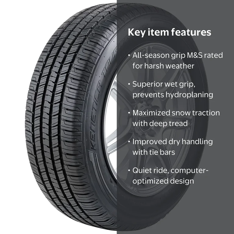 Kenda Kenetica KR217 Touring A/S All-Season Tire, P195/65R15 91H