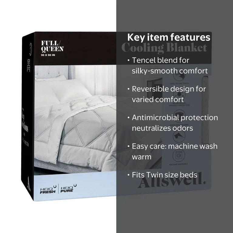 Allswell Cooling Blanket, Twin - Silky Smooth Tencel
